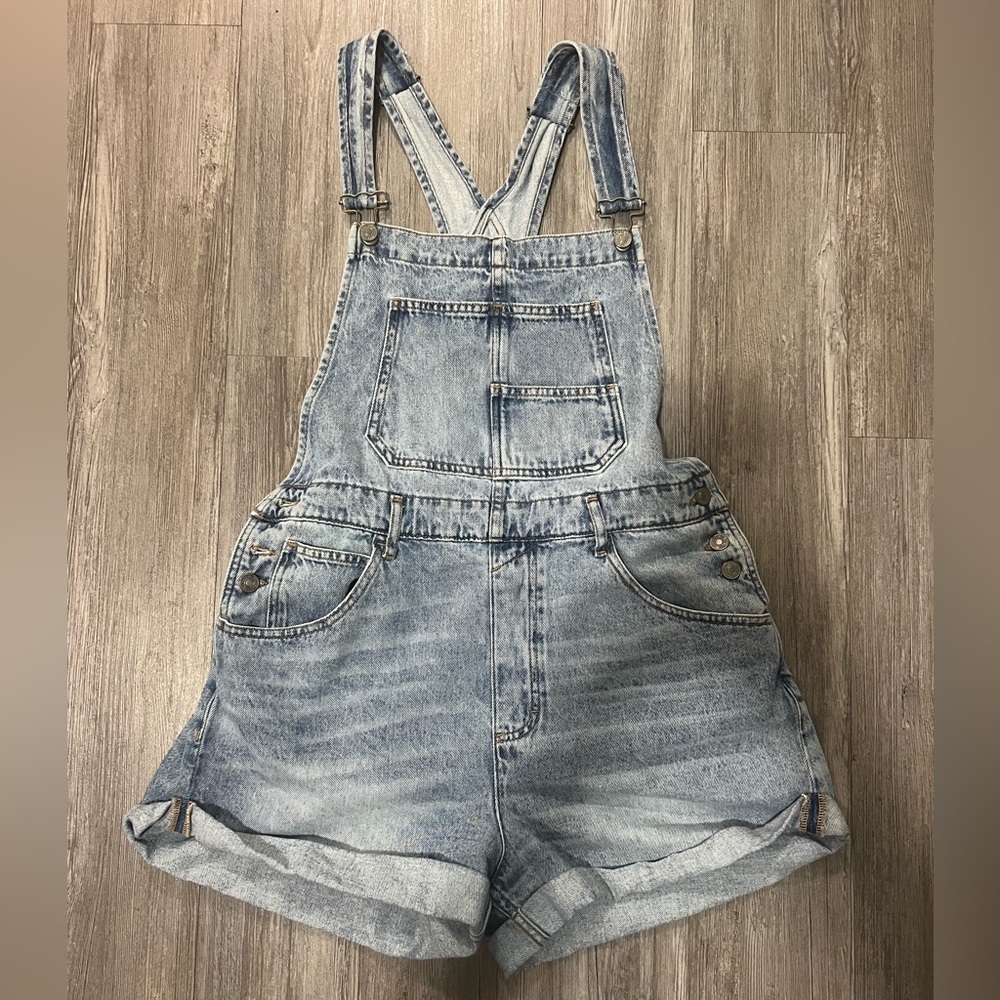 Free People Ziggy Short Overalls - Follow Your Heart